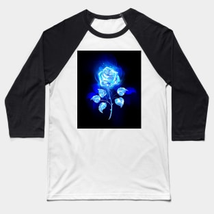 Burning blue rose Baseball T-Shirt